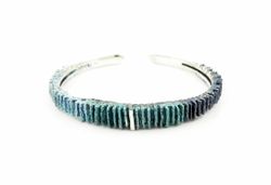 Pulsera Plata Arior Junc Azul Pequeńa 1020363XPU
