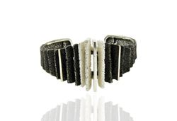 Pulsera Plata Arior Junc Blanco Y Negro 1020272XMU