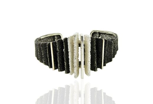 Pulsera Plata Arior Junc Blanco Y Negro 1020272XMU