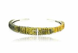 Pulsera Plata Arior Junc Verde Liquen Pequeńa 1020364XPU
