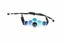Pulsera Plata Arior Singular Azul Macramé 1150729EPU