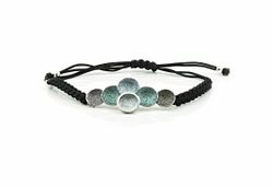 Pulsera Plata Arior Singular Gris Macramé 1150727XPU