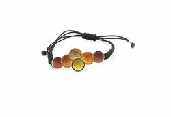 Pulsera Plata Arior Singular Ocre Macramé 1150731XPU