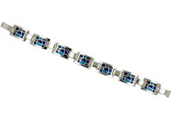 Pulsera Plata Arior Suprem Azul 1150266EPU