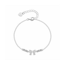 Pulsera Plata B22165 Lazo Con Circonitas