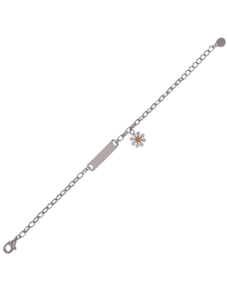 Pulsera Plata Bebé PEBB16 Placa Fresa