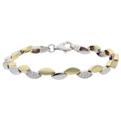 Pulsera Liska Plata Bicolor Dorada LPZ171BR-B Circonitas