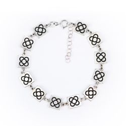 Pulsera Plata Cánovas 1929 Panot Flor Barcelona CA1929-PPBC Cadena 13x13mm