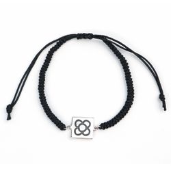 Pulsera Plata Cánovas 1929 Panot Flor Barcelona CA1929-PPBT Tela 13x13mm