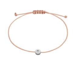 Pulsera Plata - Cordón Marrón Marea Niña D04203/AB Diamante Laboratorio G-H VS