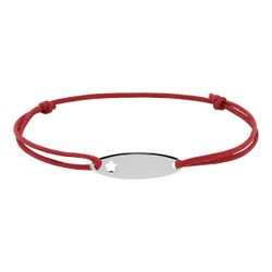 Pulsera Plata-Cordón Rojo Argyor MRM (AG)333778 Placa Estrella