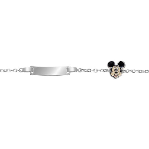 Pulsera Plata Disney 12+2cm AG0099B Esclava Mickey Mouse