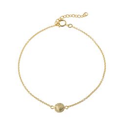 Pulsera Plata Dorada 15,50+2,50cm PU00159DO Corazón