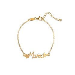 Pulsera Plata Dorada 16+4cm PUL0207DO Mama