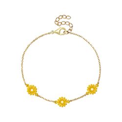 Pulsera Plata Dorada 16+4cm PUL0212DOEY Margarita Enamel