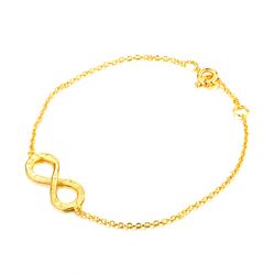 Pulsera Plata Dorada 17+1,50cm PU00130DO Infinity