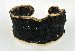 Pulsera Plata Dorada Arior Intenzza Grande Negro 4020184NU