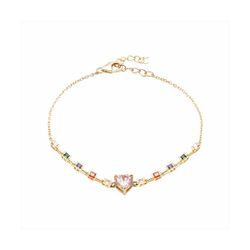 Pulsera Plata Dorada B21652MG Circonitas Multicolor