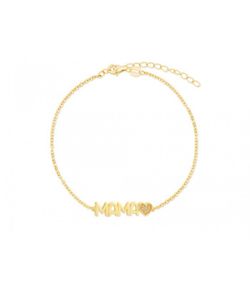Pulsera Plata Dorada Liska Mujer MAMA01BR-D Mamá Corazón