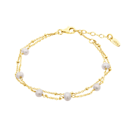 Pulsera Plata Dorada Lotus LP3477-2/2 Perlas