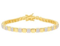 Pulsera Liska Plata Dorada LPZ174BR-D Circonitas