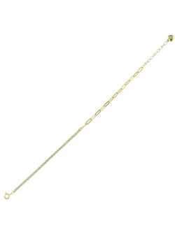 Pulsera Plata Dorada Mujer PPRL13/C Circonitas