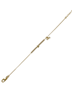 Pulsera Plata Dorada Mujer PPUL3145/C Infinito C. Circonitas