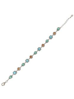 Pulsera Plata Dorada Mujer PPUL3298/C Circonitas Multicolor