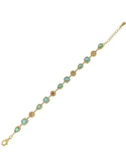 Pulsera Plata Dorada Mujer PPUL3298/C Circonitas Multicolor