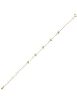 Pulsera Plata Dorada Mujer PPUL3315/C Circonitas