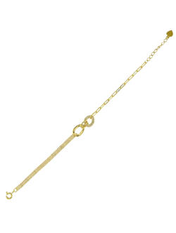 Pulsera Plata Dorada Mujer PPUL3321/C Circonitas