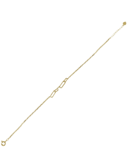Pulsera Plata Dorada Mujer PPUL3327/C Eslabones Circonitas