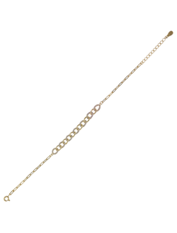 Pulsera Plata Dorada Mujer PPUL3328/C Circonitas