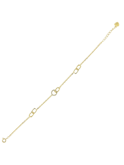 Pulsera Plata Dorada Mujer PPUL3332/C Circonitas