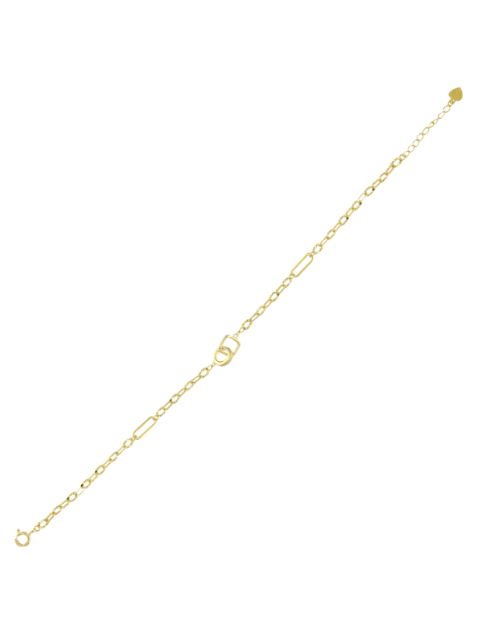 Pulsera Plata Dorada Mujer PPUL3337/C Circonitas