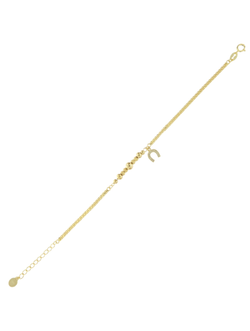 Pulsera Plata Dorada Mujer PPUL3355/C Infinito Circonitas