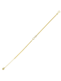 Pulsera Plata Dorada Mujer PPUL3358/C Infinito Circonitas
