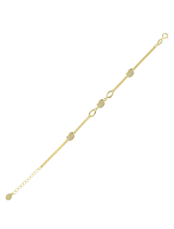 Pulsera Plata Dorada Mujer PPUL3372/C Circonitas