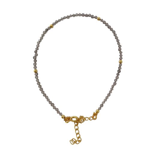 Pulsera Plata Dorada Mujer PUM0036DOLA Piedras Minerales Labradorita
