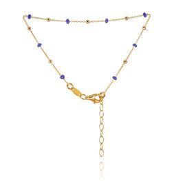 Pulsera Plata Dorada Mujer PUM0043DOLPXX Piedras Minerales Lapislázuli