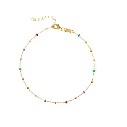 Pulsera Plata Dorada Mujer PUM0043DOVA Piedras Minerales Varias