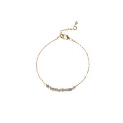 Pulsera Plata Dorada Mujer PUM0045DOLAXX Piedras Minerales Labradorita