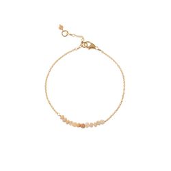 Pulsera Plata Dorada Mujer PUM0045DOORXX Piedras Minerales Ópalo Rosa