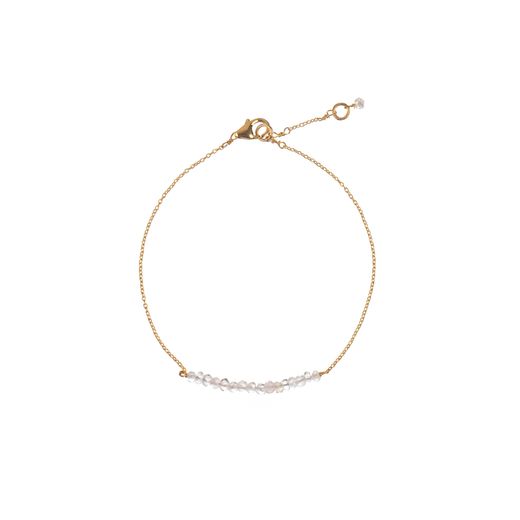 Pulsera Plata Dorada Mujer PUM0045DOPLXX Piedras Minerales Piedra Luna