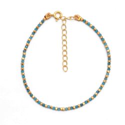 Pulsera Plata Dorada Mujer PUM0047DONP Piedras Minerales Apetite Neon