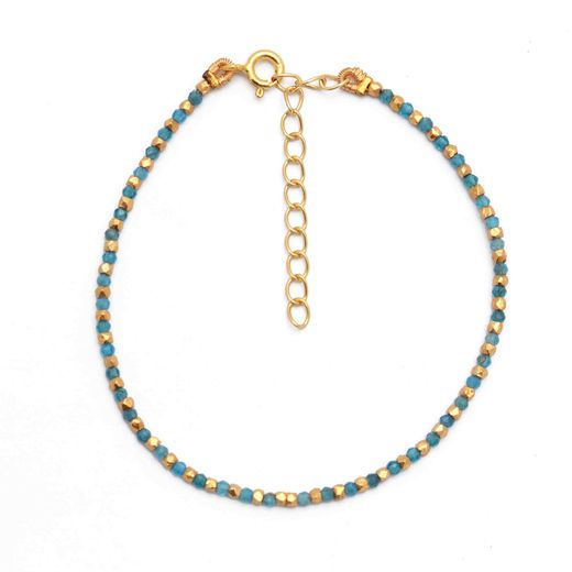 Pulsera Plata Dorada Mujer PUM0047DONP Piedras Minerales Apetite Neon