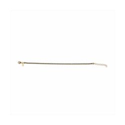 Pulsera Plata Dorada Sovrani 16+3cm J8223 Circonitas Negras