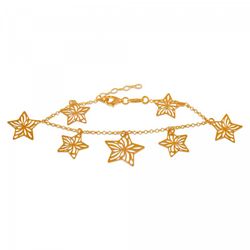 Pulsera Plata Dorada Sovrani 17+3cm AVP043 Estrellas