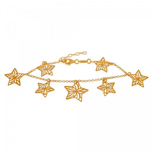 Polsera Plata Daurada Sovrani 17+3cm AVP043 Estrelles