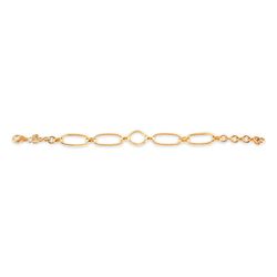 Pulsera Plata Dorada Sovrani 22,5cm AVP159 Cadena Eslabones